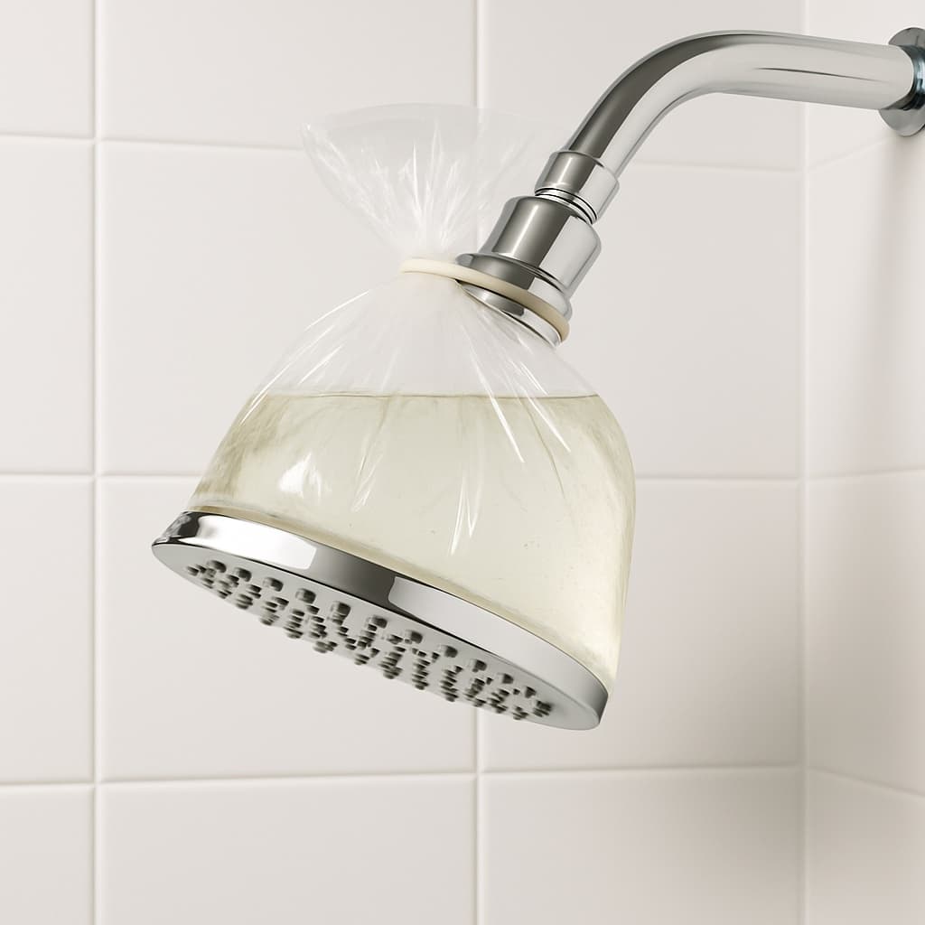 How to Clean a Shower Head: The Vinegar Bag Trick, the Deep Soak, and the Screen Everyone Misses