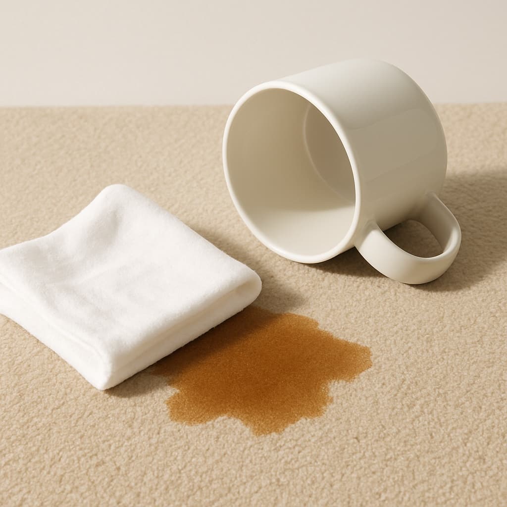 How to Remove Coffee Stains From Carpet: Fresh Spills, Dried Stains, and Lattes