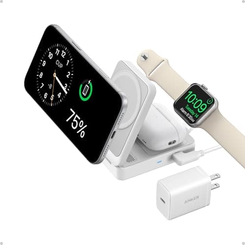 Anker MagGo 3-in-1 Wireless Charging Cube (Qi2, MagSafe-certified)