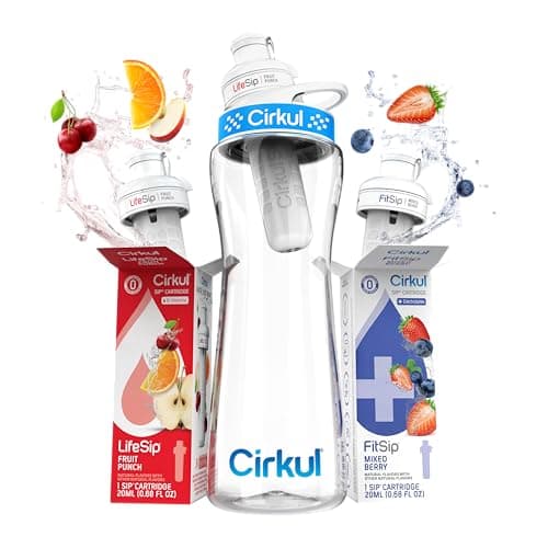 Cirkul Water Bottle Starter Kit (Bottle + Flavor Cartridges)