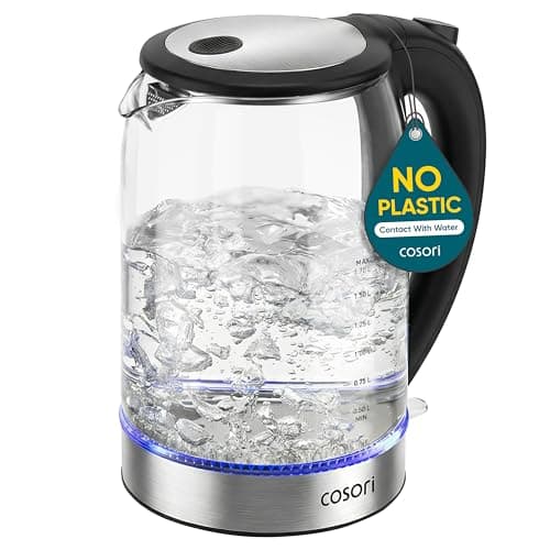 Cosori Glass Electric Kettle Review: The No-Plastic-Contact 1.7L Kettle