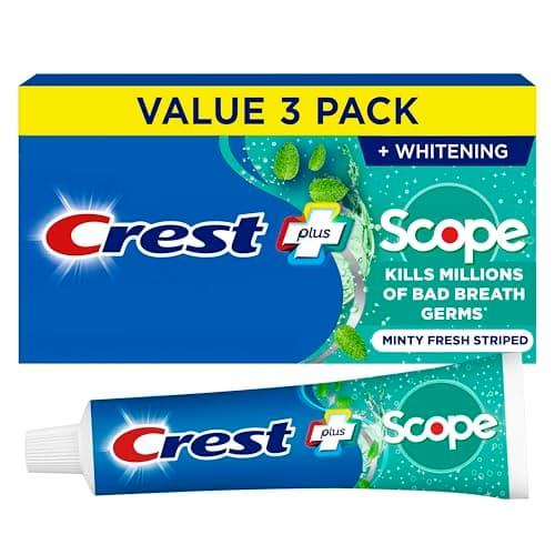 Crest + Scope Complete Whitening Toothpaste (Minty Fresh, 5.4 oz Triple Pack)