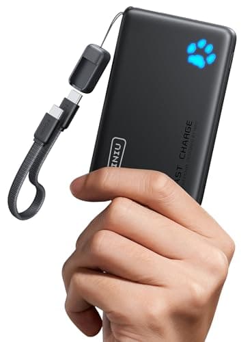 INIU 45W 10000mAh Portable Charger with Detachable Cable