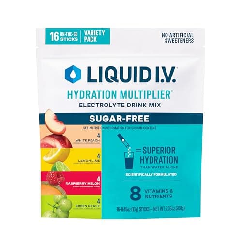 Liquid I.V. Sugar Free Hydration Multiplier Electrolyte Packets