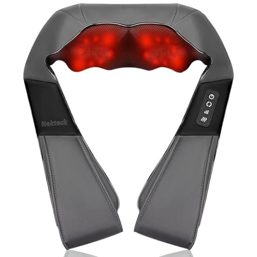 Nekteck Shiatsu Neck, Back and Shoulder Massager with Heat