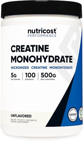 Nutricost Creatine Monohydrate Micronized Powder (500g)