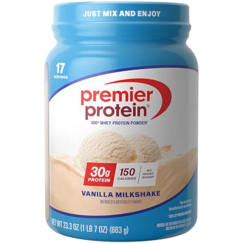 Premier Protein 30g High Protein Powder, Vanilla, 100% Whey
