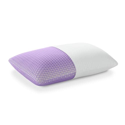 Purple Harmony Pillow with Hex Grid