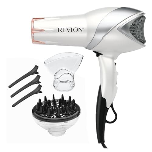 REVLON 1875W Infrared Ionic Hair Dryer with Diffuser & Concentrator