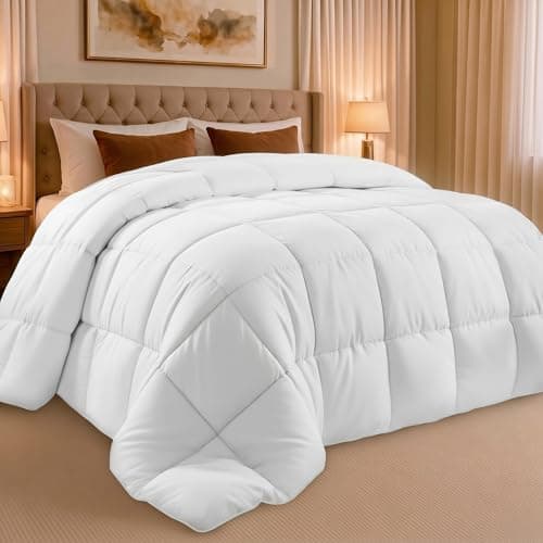 Utopia Bedding Queen Comforter — Duvet Insert (White, 88 x 88)