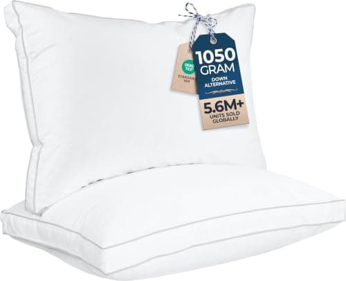 Utopia Bedding Down Alternative Cooling Bed Pillows (2-Pack)
