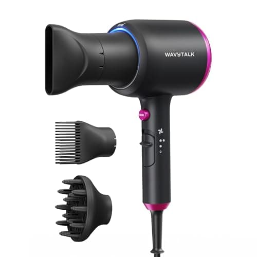 Wavytalk Blown Away Ionic Hair Dryer with Diffuser (For Curly Hair)