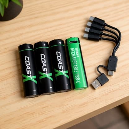 Zithion-X USB-C Rechargeable AA Batteries (4-Pack)